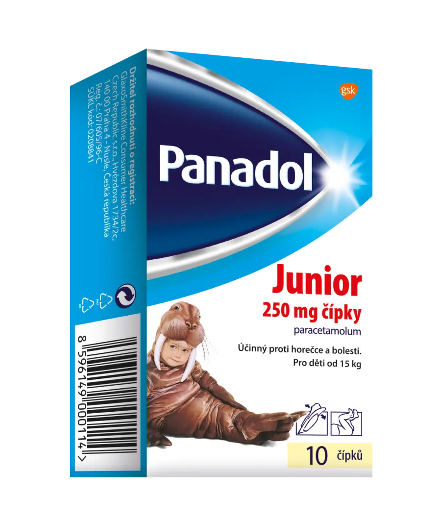 2926_3299253 PANADOL JUNIOR 250MG SUP REKTALNI CIPKY 10KS